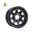 4WD Offroad Wheels 16x7 Steelie Wheels μίλησε σχεδιασμό